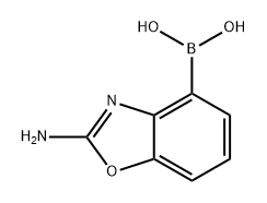 Boronic acid, B-(2-amino-4-benzoxazolyl)- 化学構造式