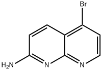 5-Bromo-1,8-naphthyridin-2-amine 结构式