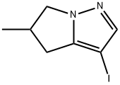 3-Iodo-5-methyl-5,6-dihydro-4H-pyrrolo[1,2-B]pyrazole Struktur