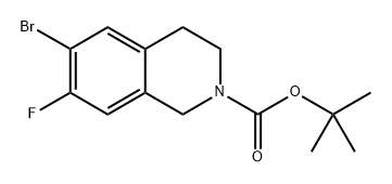 6-溴-7-氟-3,4-二氢异喹啉-2(1H)-羧酸叔丁酯, 2058040-87-0, 结构式