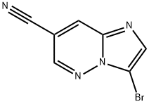 Imidazo[1,2-b]pyridazine-7-carbonitrile, 3-bromo- Struktur