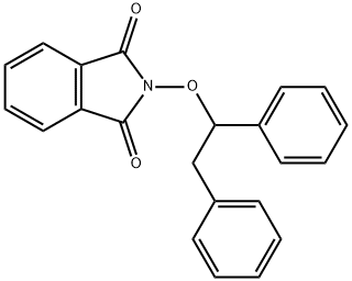 2-(1,2-diphenylethoxy)isoindoline-1,3-dione 化学構造式