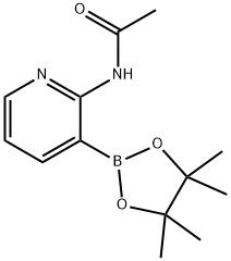 Acetamide, N-[3-(4,4,5,5-tetramethyl-1,3,2-dioxaborolan-2-yl)-2-pyridinyl]- Structure