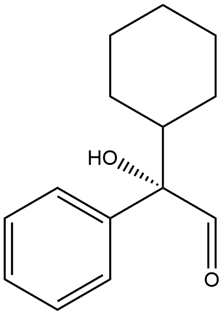 Benzeneacetaldehyde, α-cyclohexyl-α-hydroxy-, (αS)- Structure