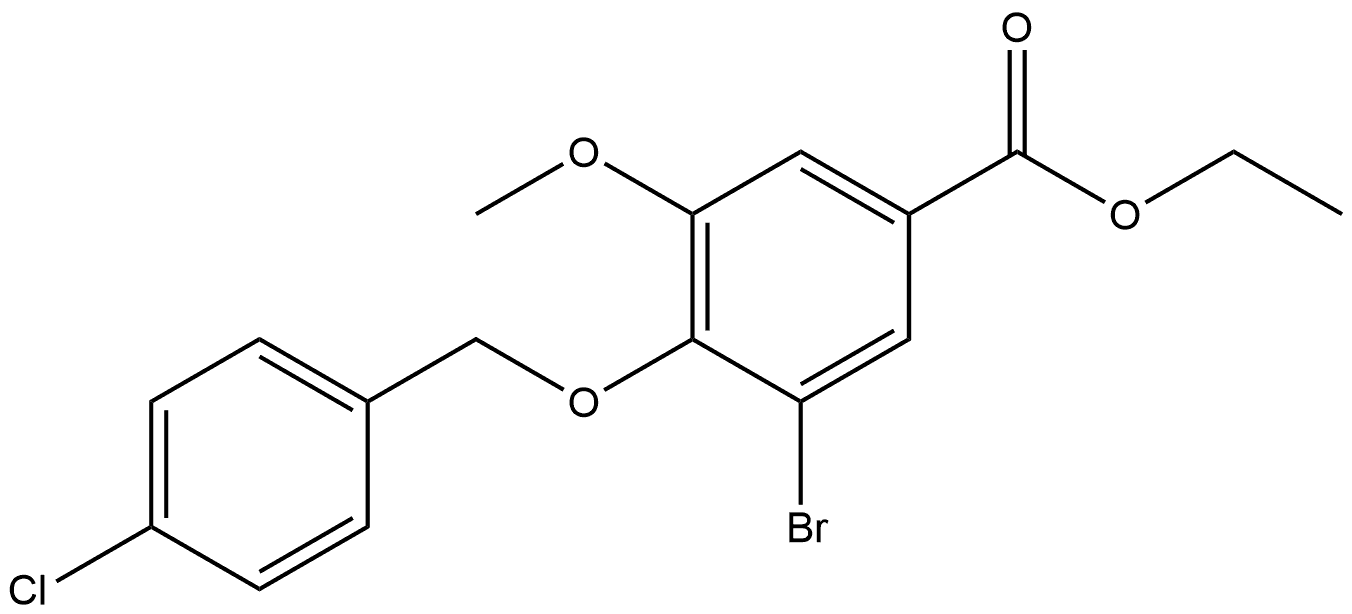 2058746-98-6 Ethyl 3-bromo-4-[(4-chlorophenyl)methoxy]-5-methoxybenzoate