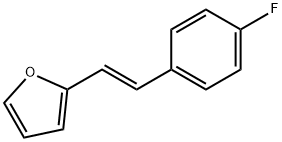 Furan, 2-[(1E)-2-(4-fluorophenyl)ethenyl]- 化学構造式