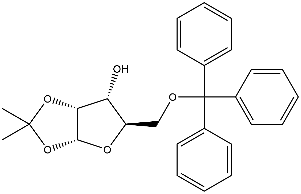 1,2-O-Isopropylidene-5-O-(triphenylmethyl)-alpha-D-ribofuranose Struktur
