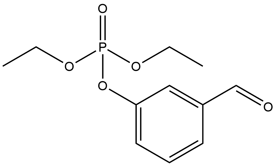 Phosphoric acid, diethyl 3-formylphenyl ester Structure