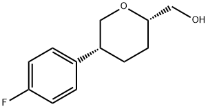 [5-(4-Fluorophenyl)oxan-2-yl]methanol Struktur