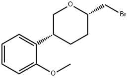 2-(Bromomethyl)-5-(2-methoxyphenyl)oxane Structure