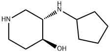 3-(Cyclopentylamino)piperidin-4-ol Struktur
