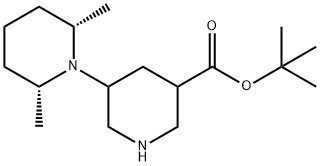 (2S,6R)-2,6-二甲基-[1,3-联哌啶]-5-甲酸叔丁酯, 2059923-78-1, 结构式