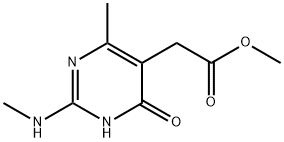 2-(6-甲基-2-(甲基氨基)-4-氧代-1,4-二氢嘧啶-5-基)乙酸甲酯 结构式