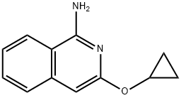 3-Cyclopropoxyisoquinolin-1-amine 化学構造式