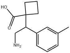 1-(2-氨基-1-(间甲苯基)乙基)环丁烷-1-甲酸,2059936-47-7,结构式