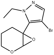 4-Bromo-5-(2,7-dioxabicyclo[4.1.0]heptan-6-yl)-1-ethylpyrazole Structure