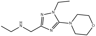 N-Ethyl-N-[(3-morpholin-4-yl-1H-1,2,4-triazol-5-yl)methyl]ethanamine Struktur