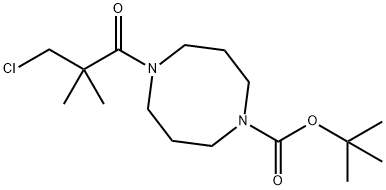 5-(3-氯-2,2-二甲基丙酰基)-1,5-重氮烷-1-甲酸叔丁酯, 2059938-88-2, 结构式