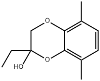 3-Ethyl-5,8-dimethyl-2H-1,4-benzodioxin-3-ol 化学構造式