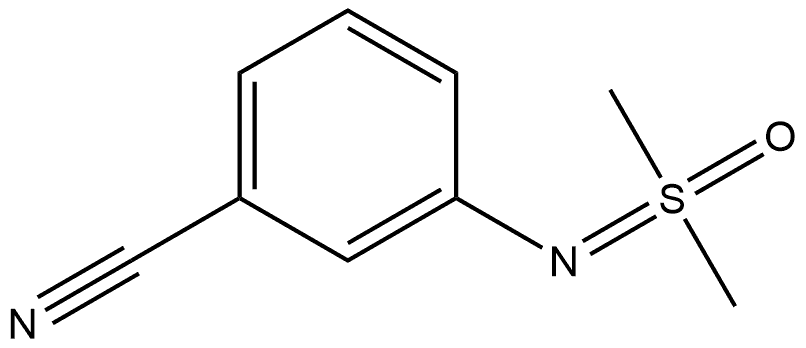 Benzonitrile, 3-[(dimethyloxido-λ4-sulfanylidene)amino]-|3-((二甲基(氧代)-16-磺酰胺基)氨基)苄腈