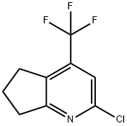 2-氯-4-(三氟甲基)-6,7-二氢-5H-环戊[B]吡啶, 2059987-34-5, 结构式