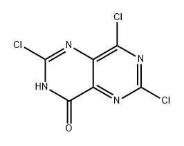 Pyrimido[5,4-d]pyrimidin-4(3H)-one, 2,6,8-trichloro- Struktur