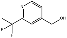 (2-(1,1-二氟乙基)吡啶-4-基)甲醇 结构式