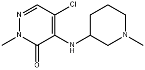 5-chloro-2-methyl-4-[(1-methylpiperidin-3-yl)amino]-2,3-dihydropyridazin-3-one,2060042-44-4,结构式