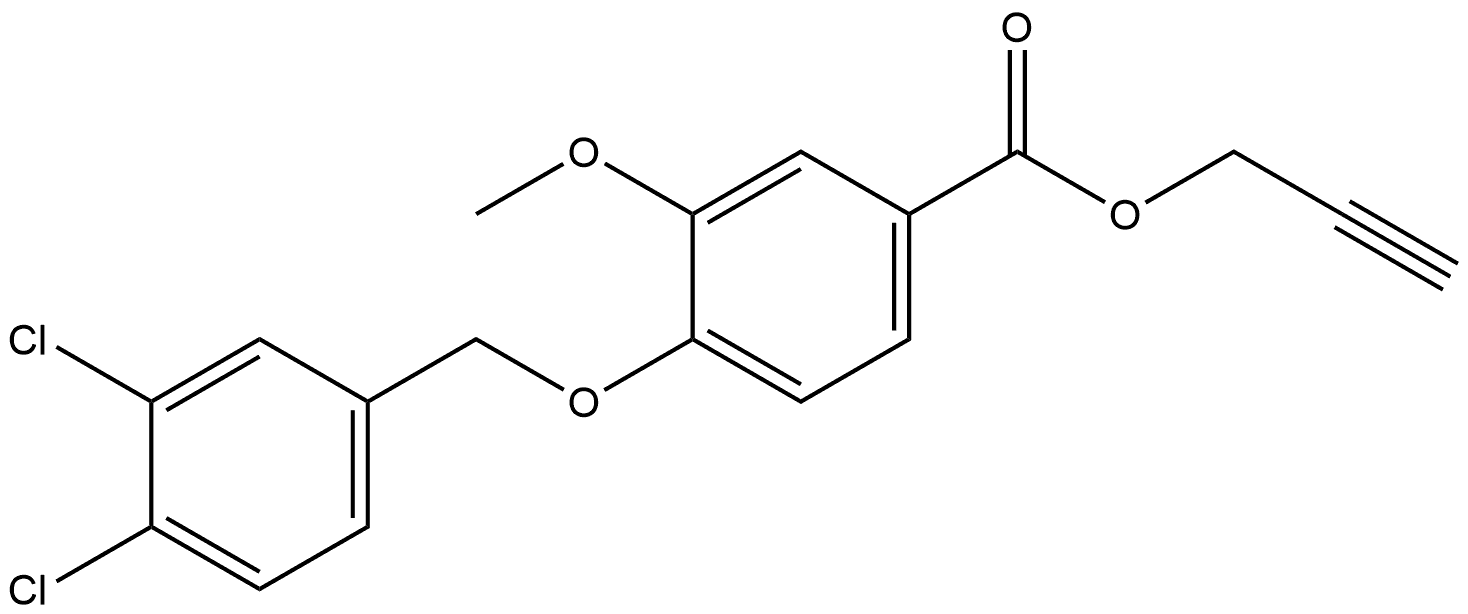 2-Propyn-1-yl 4-[(3,4-dichlorophenyl)methoxy]-3-methoxybenzoate,2060501-48-4,结构式