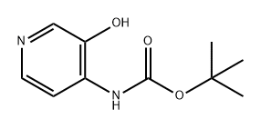 Carbamic acid, N-(3-hydroxy-4-pyridinyl)-, 1,1-dimethylethyl ester Struktur