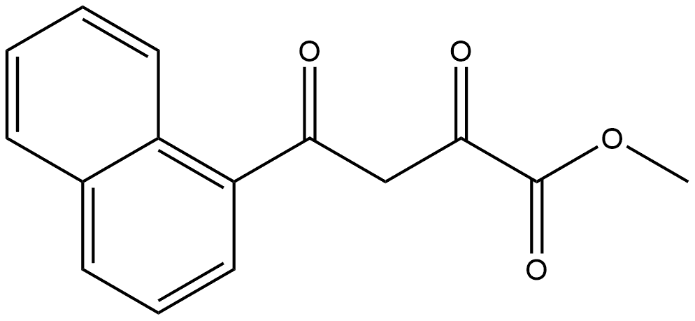 Methyl 4-(1-Naphthyl)-2,4-dioxobutanoate 化学構造式