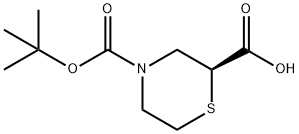 2,4-Thiomorpholinedicarboxylic acid, 4-(1,1-dimethylethyl) ester, (2S)-,2061724-57-8,结构式