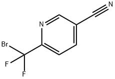 6-(Bromodifluoromethyl)pyridine-3-carbonitrile,206201-68-5,结构式