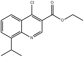 3-Quinolinecarboxylic acid, 4-chloro-8-(1-methylethyl)-, ethyl ester|