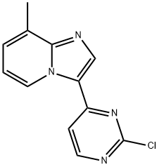 Imidazo[1,2-a]pyridine, 3-(2-chloro-4-pyrimidinyl)-8-methyl- 结构式