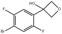 3-Oxetanol, 3-(4-bromo-2,5-difluorophenyl)- Structure