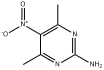 2-Pyrimidinamine, 4,6-dimethyl-5-nitro- 结构式