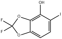 2,2-二氟-5-碘苯并[D][1,3]二噁茂-4-醇 结构式