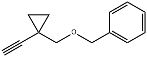 (((1-Ethynylcyclopropyl)methoxy)methyl)benzene Struktur