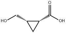 Cyclopropanecarboxylic acid, 2-(hydroxymethyl)-, (1R,2S)- Structure