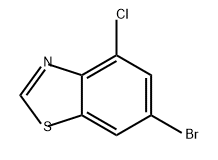 Benzothiazole, 6-bromo-4-chloro- 结构式