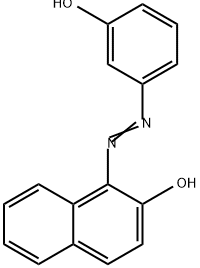2-Naphthalenol, 1-[2-(3-hydroxyphenyl)diazenyl]-,20708-56-9,结构式