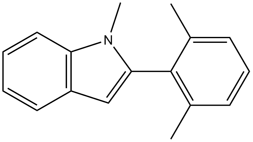 2-(2,6-二甲基苯基)-1-甲基吲哚, 2070860-64-7, 结构式