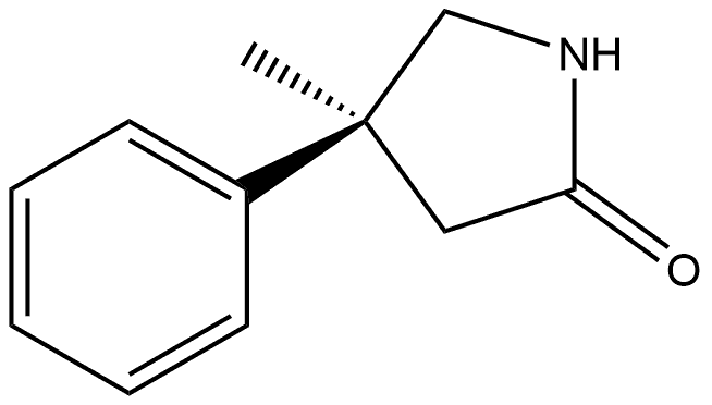 (4S)-4-methyl-4-phenyl-pyrrolidin-2-one Structure