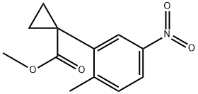 methyl 1-(2-methyl-5-nitrophenyl)cyclopropanecarboxylate Structure