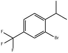 Benzene, 2-bromo-1-(1-methylethyl)-4-(trifluoromethyl)- Struktur