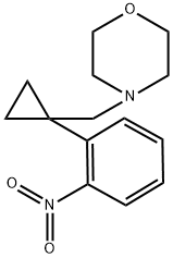 4-((1-(2-nitrophenyl)cyclopropyl)methyl)morpholine Structure