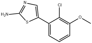 5-(2-chloro-3-methoxyphenyl)thiazol-2-amine Structure