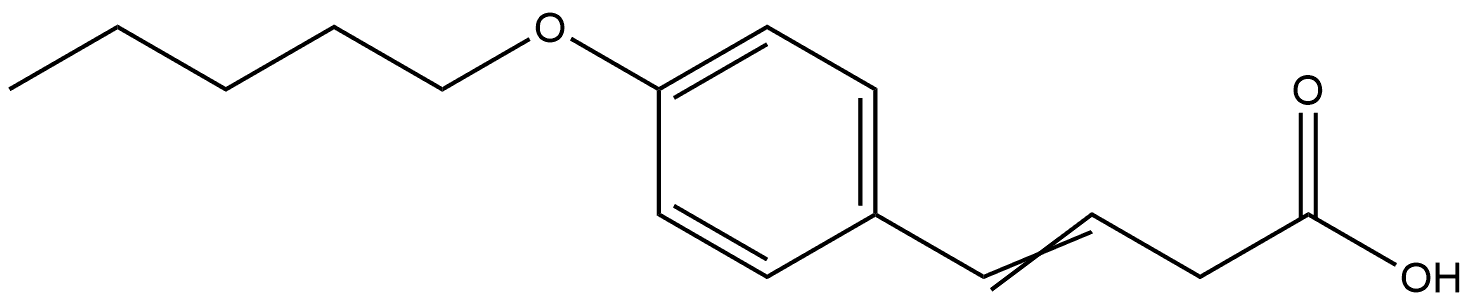 4-[4-(Pentyloxy)phenyl]-3-butenoic acid Structure