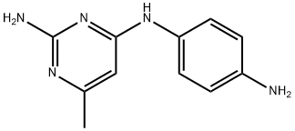 2,4-Pyrimidinediamine, N4-(4-aminophenyl)-6-methyl- Structure